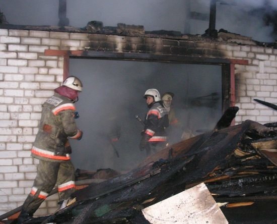 Пожар в Бобровском районе