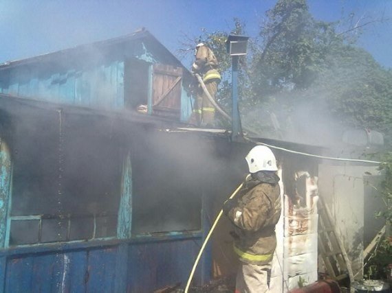 Пожар в Бобровском районе